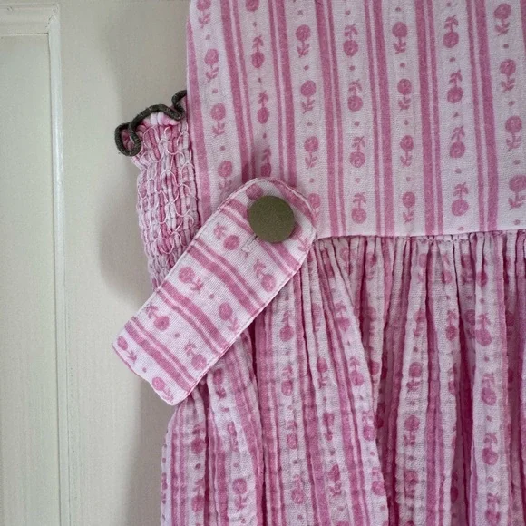 Birinit Pink Floral Kids Dress - Picture 3 of 9